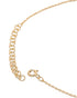 18kt Gold Plated Green Stone Square Pendant and Chain