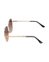 Women Gold and Black Toned Brown UV Protected Lens Oversized Sunglasses
