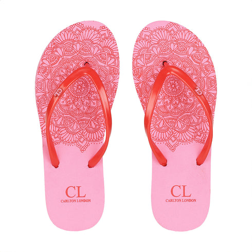 Women's Printed Thong Flip Flops