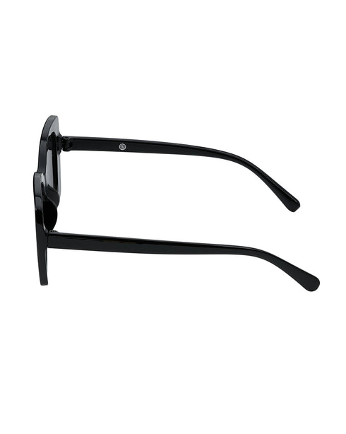Women Black Toned UV Protected Black Lens Oversized Sunglasses