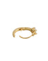925 Sterling Silver 18kt Gold Plated CZ Circular Mini Hoop Earring