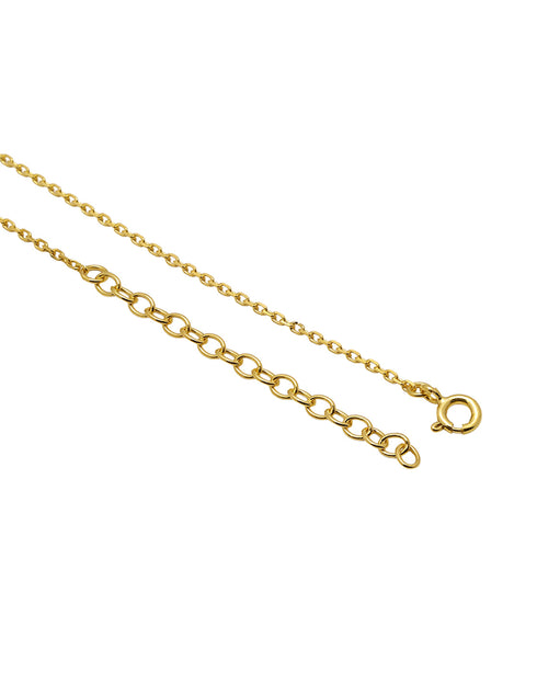 18K Gold Plated Floral Pendant Necklace & Earring Set