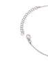 Rhodium Plated Dangling Pink Solitaire Necklace