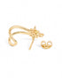 18kt Gold Plated CZ Star Half Hoop Earring