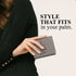 Carlton London Estelle Two Fold Textured Wallet Grey CLHB 37