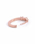 18kt Rose Gold Plated CZ Mini Hoop Earring