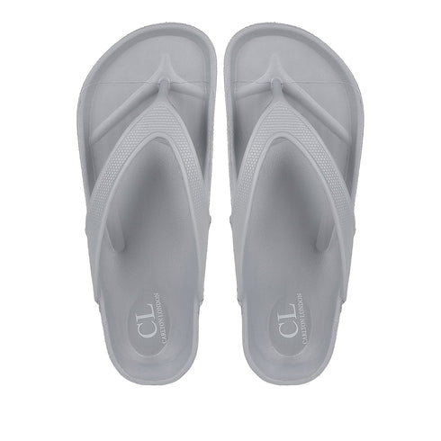 Men Textured Comfort Thong Sandals
