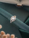 Gold Plated Princess Cut Zircon Studded Link Minimal Adjustable Propose Engagement Finger Ring