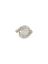 White Rhodium Cubic Zircon Studded Marriage Propose Adjustable Cocktail Finger Ring