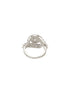 White Rhodium Cubic Zircon Studded Marriage Propose Adjustable Cocktail Finger Ring