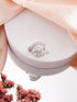White Rhodium Cubic Zircon Studded Marriage Propose Adjustable Cocktail Finger Ring