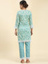 Nikita in Chikankari Co-ord set in Cotton for Women- Green
