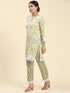 Sahiba bali in Samma Chikankari Co-ord set in Cotton for Women- Cream