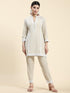 Farheen in Chikankari CO-ORD Set In for Women In Beige