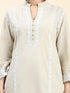 Samma Chikankari CO-ORD Set In for Women In Beige
