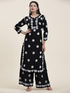 Fizaa Chikankari CO-ORD Set In Modal Cotton for Women In Black