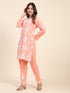 Srishti Rana Fizaa Chikankari Short Modal Kurta Set - Peach