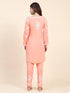 Srishti Rana Fizaa Chikankari Short Modal Kurta Set - Peach