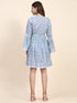 Amita in Saba Chikankari Dress in Mul cotton - Blue