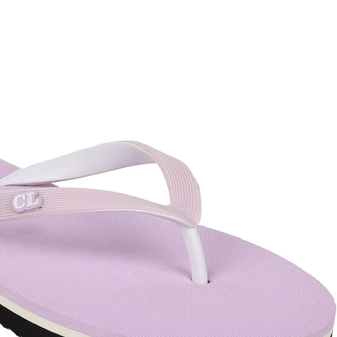 Women Striped Strap Thong Sandals
