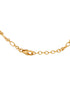 18kt Gold Plated Dangling Floral Teddy Heart Charm Enamel Bracelet