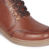 Women's Cozy Hiker Style Ankle Boot with Faux Fur Collar