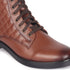 Women's Chic Quilted Ankle Combat Boot with Lace-Up Closure
