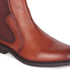 Men's Leather Chelsea Boots with Textured Side Panel