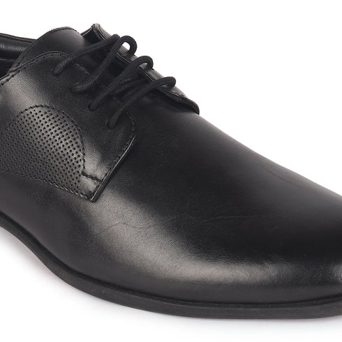 Men's Polished Cognac Leather Derby Dress Shoes