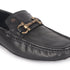 Men's Premium Leather Slip-On Loafers with Metal Buckle