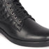Women's Chic Quilted Ankle Combat Boot with Lace-Up Closure
