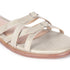 Women's Flat Slide Sandal with Criss-Cross Straps & Buckles