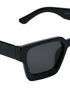 Women Black Toned UV Protected Black Lens Wayfarer Sunglasses