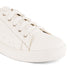 Women's White Lace-Up Casual Sneakers