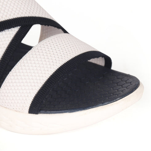 Women's Knitted Cross-Strap Sport Sandal with Buckle