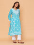 Saba Chikankari Kurta in Muslin - Blue