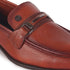 Men's Pebble Leather Dress Loafer with Contrast Band