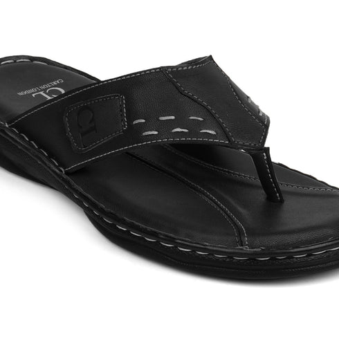 Men's Stitched Comfort Thong Sandals
