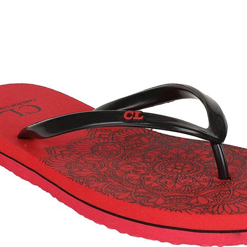 Women's Printed Thong Flip Flops