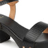Women's Textured Block Heels Sandals