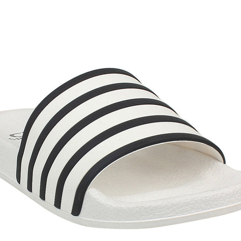 Women's Comfort Striped Casual sliders