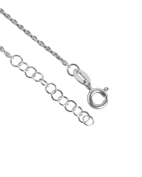 925 Sterling Silver Rhodium Plated Entangled Heart Charm Bracelet