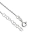 925 Sterling Silver Rhodium Plated Entangled Heart Charm Bracelet