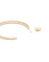 18kt Gold Plated CZ Bold Half Hoop Earring
