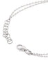 Rhodium Plated Double Chain Halo Bracelet