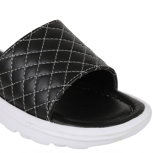 Women's Quilted Comfort Slide Sandals