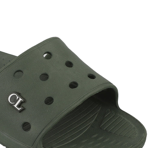 Men Perforated Comfort Solid Slider