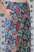 Women Blue Floral Printed Pure Cotton Kurta with Trousers