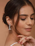 925 Sterling Silver Cubic Zirconia Studded Jhumka Earrings