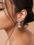 925 Sterling Silver Cubic Zirconia Studded Jhumka Earrings